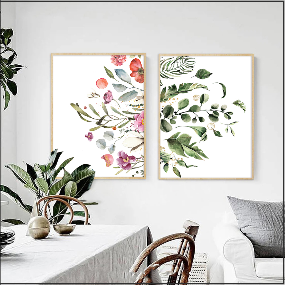Plantas De Interior (24cm x 70cm c/u) – Cuadros Decorativos